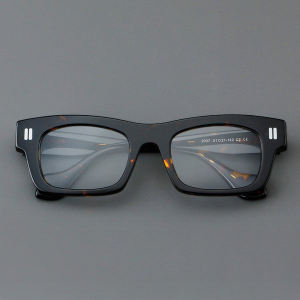 Foote Retro Square Acetate Glasses Frame