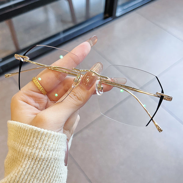 Pure titanium glasses for men and women glasses Reading glasses anti-blue light photoreceptor color changing glasses for boys tide glasses