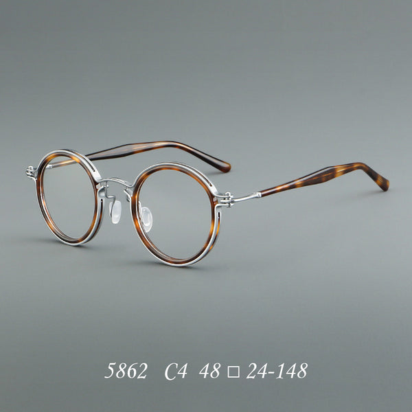 Sutton Vintage Round Acetate Glasses Frame