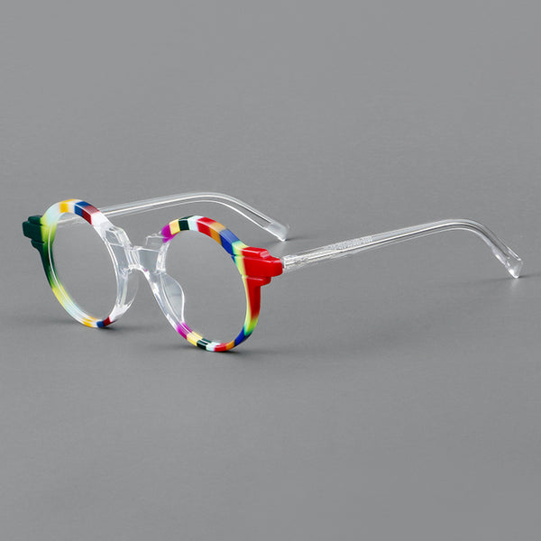 Vintage Acetate Round Eyeglasses Frame