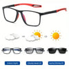 Ultra-Light Multifocal Photochromic Progressive Anti-Blue Light Reading Glasses