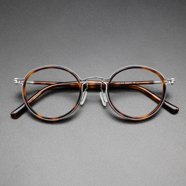 Sutton Vintage Round Acetate Glasses Frame