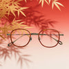 Copp Retro Square Titanium Glasses Frame