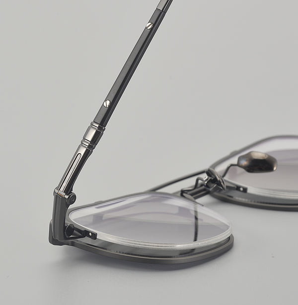 Sophie Business Square Titanium Double-bridge Glasses Frame
