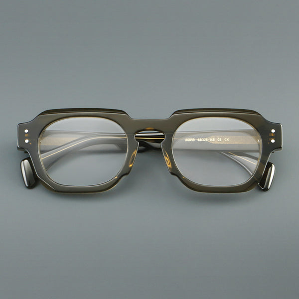 Fix Retro fashion square acetate eyeglass frame