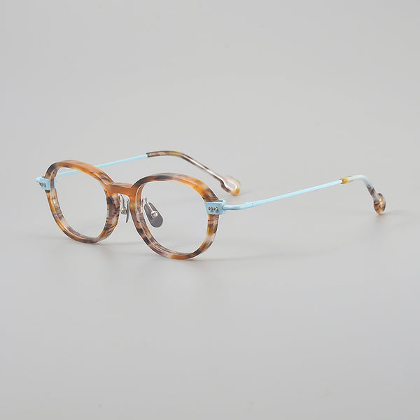Marko Retro round titanium alloy eyeglass frame