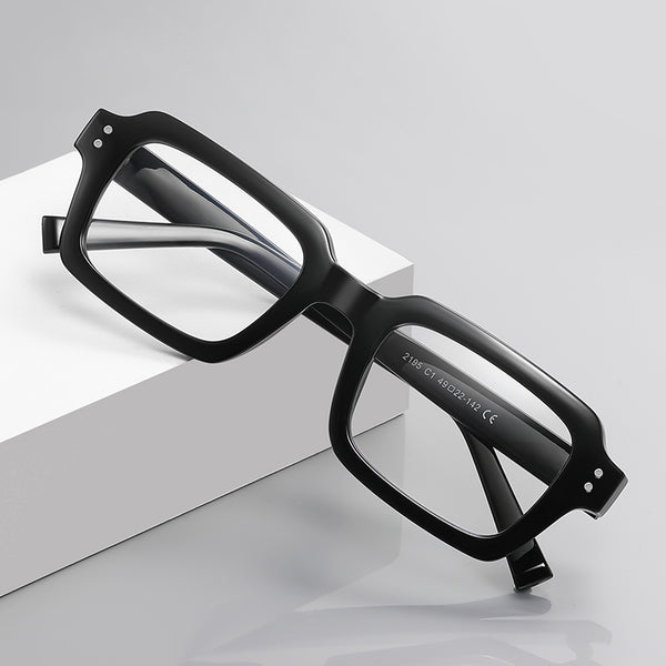 Vintage Black Square Glasses Frame