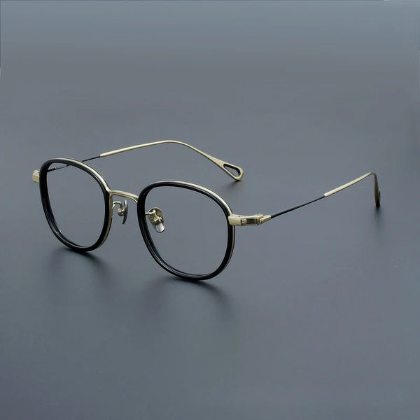 Copp Retro Square Titanium Glasses Frame