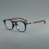 Rao Retro acetate imitation wood grain eyeglass frame