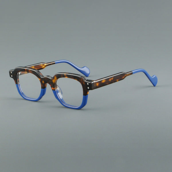 Klug Retro Square Acetate Glasses Frame