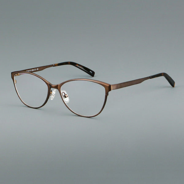 Moon Ultra-light Pure Titanium Vintage Square Eyeglasses Frame