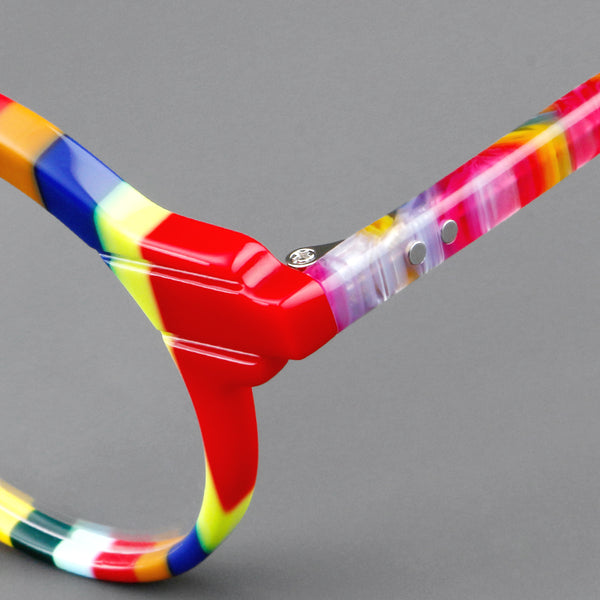 Vintage Acetate Round Eyeglasses Frame