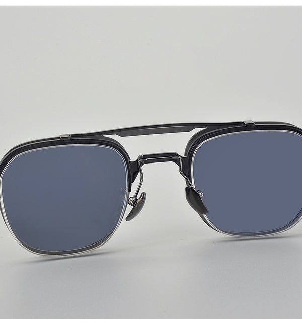 Sophie Business Square Titanium Double-bridge Glasses Frame