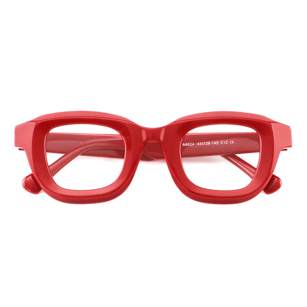 Klass Classic Square Acetate Eyeglasses Frame