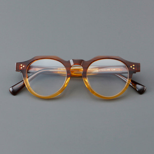 Andon Retro Round Acetate Glasses Frame eyeweare