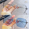 Pure titanium glasses for men and women glasses Reading glasses anti-blue light photoreceptor color changing glasses for boys tide glasses