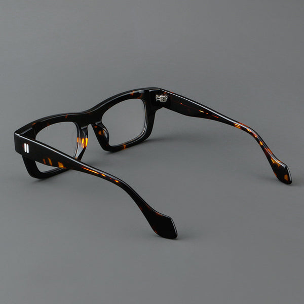 Foote Retro Square Acetate Glasses Frame