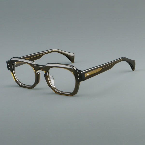 Fix Retro fashion square acetate eyeglass frame