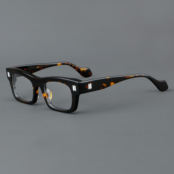 Foote Retro Square Acetate Glasses Frame
