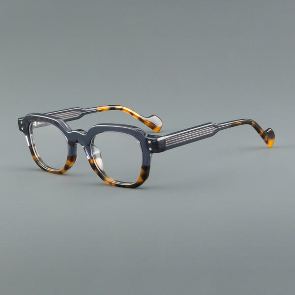Klug Retro Square Acetate Glasses Frame