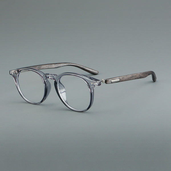 Rao Retro acetate imitation wood grain eyeglass frame