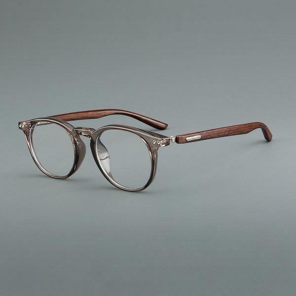 Rao Retro acetate imitation wood grain eyeglass frame