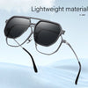 Pure Titanium Aluminum Magnetic Clip-On Glasses
