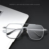 Pure Titanium Aluminum Magnetic Clip-On Glasses