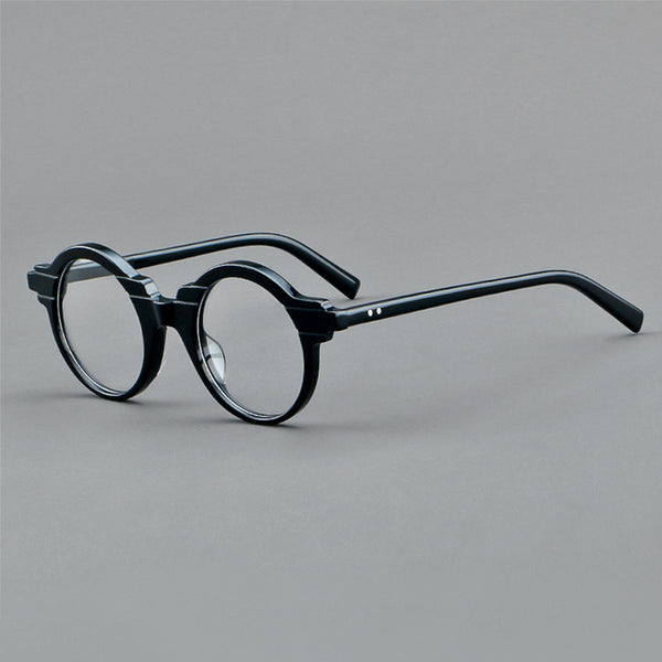 Vintage Acetate Round Eyeglasses Frame