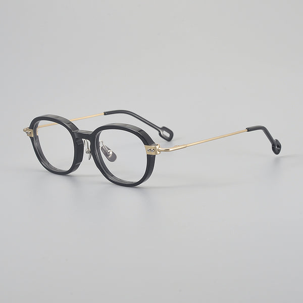 Marko Retro round titanium alloy eyeglass frame