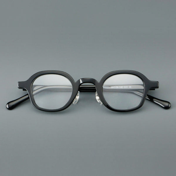 Vintage Acetate elliptical Eyeglasses Frame
