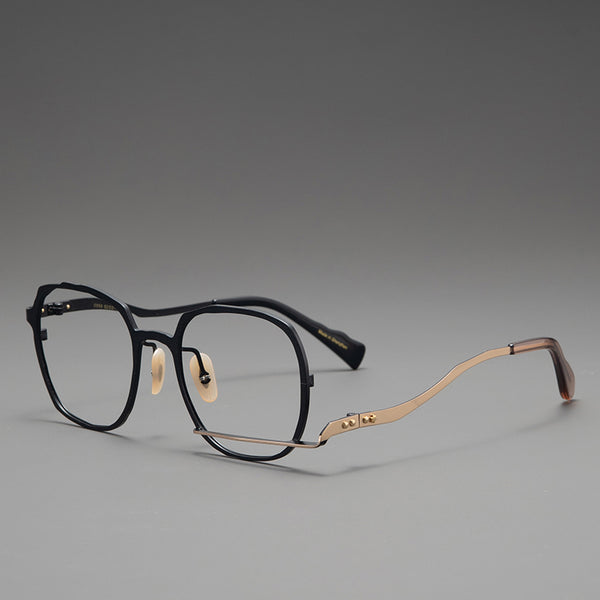 Luord Geometric-shaped titanium metal personalized eyeglass frames