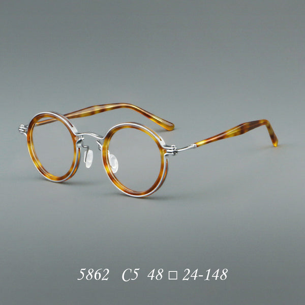 Sutton Vintage Round Acetate Glasses Frame