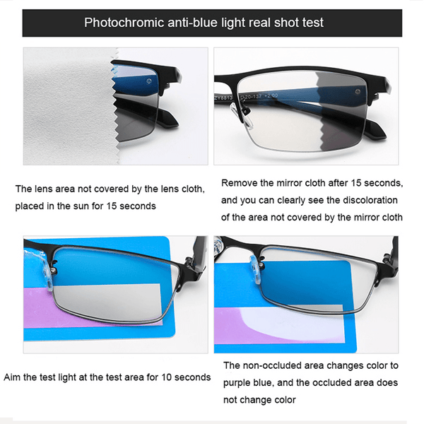 Men's and women's FASHION TITANIUM ULTRA-LIGHT SHOCKPROOF IMPACT-RESISTANT READING GLASSES