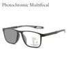 Photochromic TR90 Anti-blue Light Multifocal Progressive Sports Reading Glasses