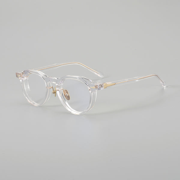 Sutton Retro Round Acetate Glasses Frame