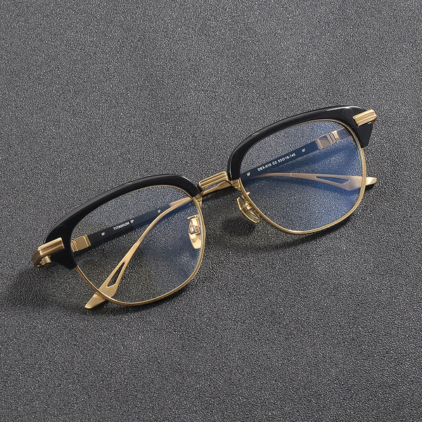 Finn Retro Rectangle Titanium Glasses Frame