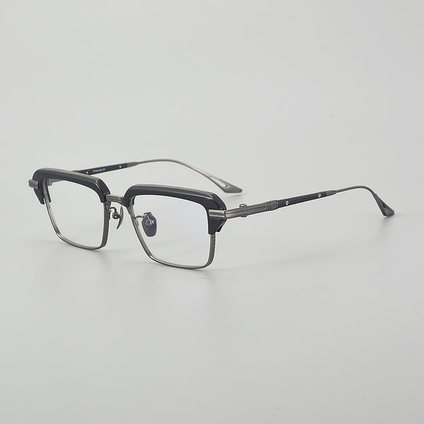 Sutton Retro Rectangle Titanium Glasses Frame