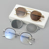 AKK1Titanium Glasses Frame With Magnetic Sunglasses Clips