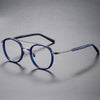 HONGMEI Titanium Vintage Round Eyeglasses Frames
