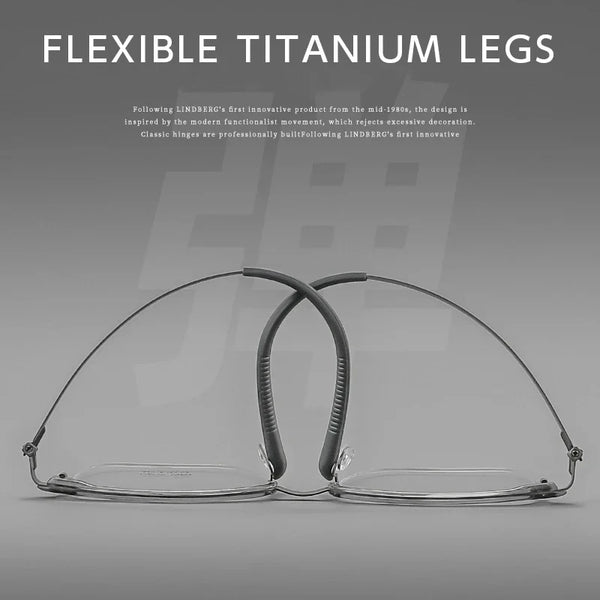 Ultra-lightweight titanium eyeglass frames for men and women