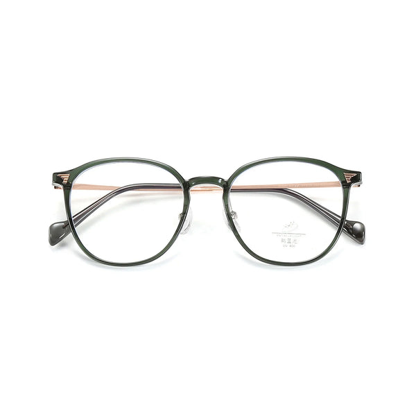 Women's Round Titanium Eyeglasses