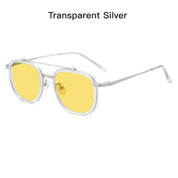 Men's RetroHD Polarized Punk Steampunk Sunglasses