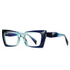 Geometric Cat-Eye Eyeglass Frames for Women