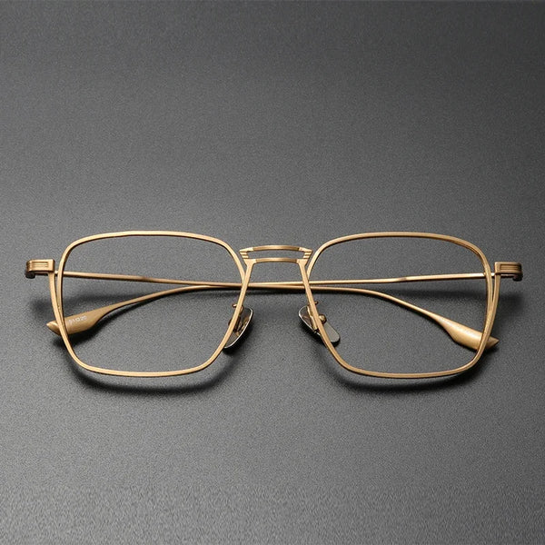 Ultra-lightweight titanium eyeglass frames are durable