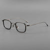 Fashion Square Luxury Acetate Pure Titanium Eyewear ReadingBusiness Retro Eyeglasses Frame Men