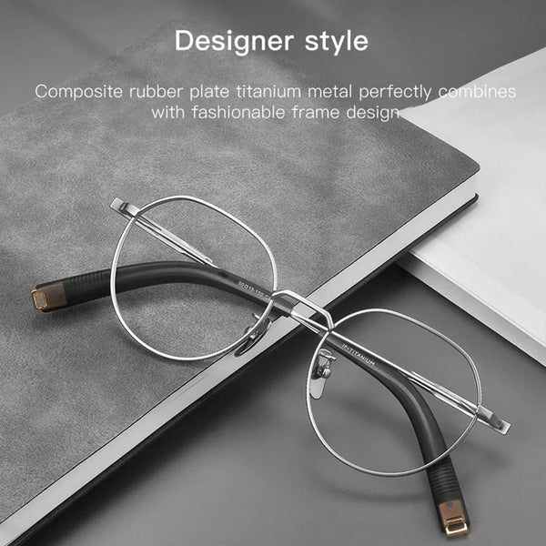 Chand Retro Square Titanium Glasses Frame