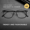 Classic Full-Frame TR90 Ultra-Lightweight Eyewear Durable Thermoplastic Steel Material