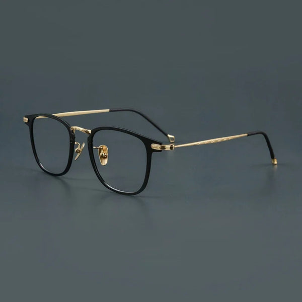 HONGMEI Fashionable Glasses Frame For Men Pure Titanium Acetate Anti Blue Light Eye Glasses Hot Original Brand SpectaclesCT30018