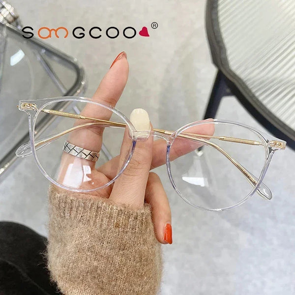 Round women's eyeglass frames